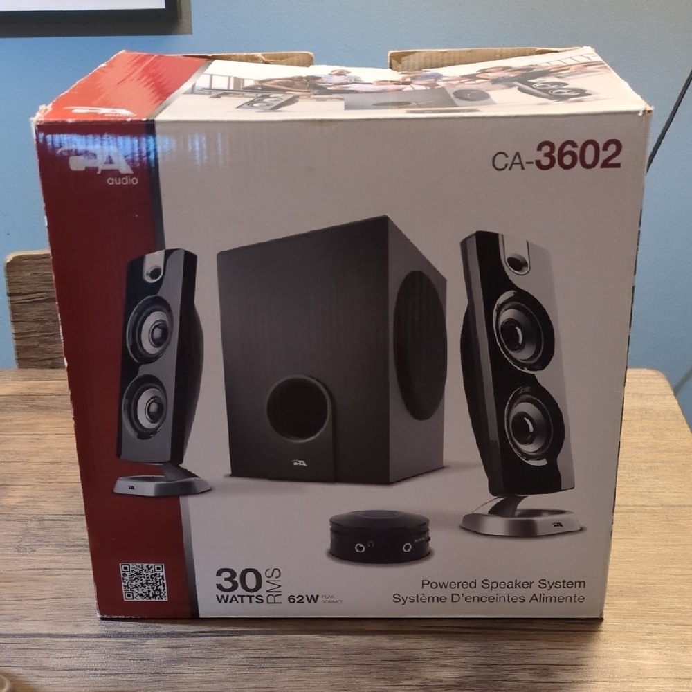 Cyber Acoustics CA-3602 Multimedia Speaker System with Subwoofer - Picture 5 of 5